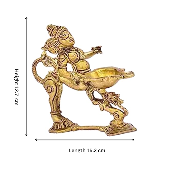 The Advitya Brass Diya for Puja | Pooja Deepak | Pooja Oil Lamp | Gifts | Diwali Decoration Items for Home Decor