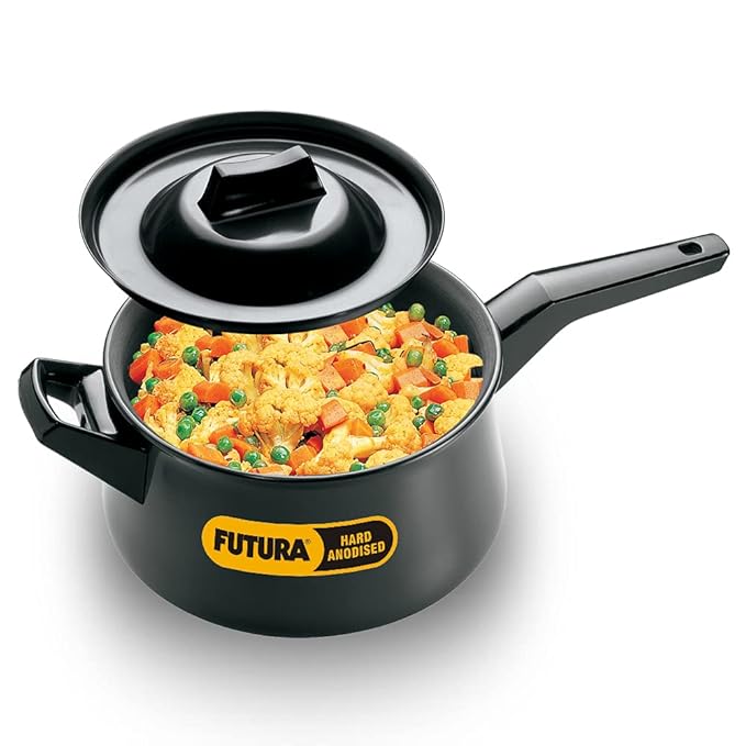 Hawkins Futura 3 Litre Handi Hard Anodised Sauce Pan and Lid