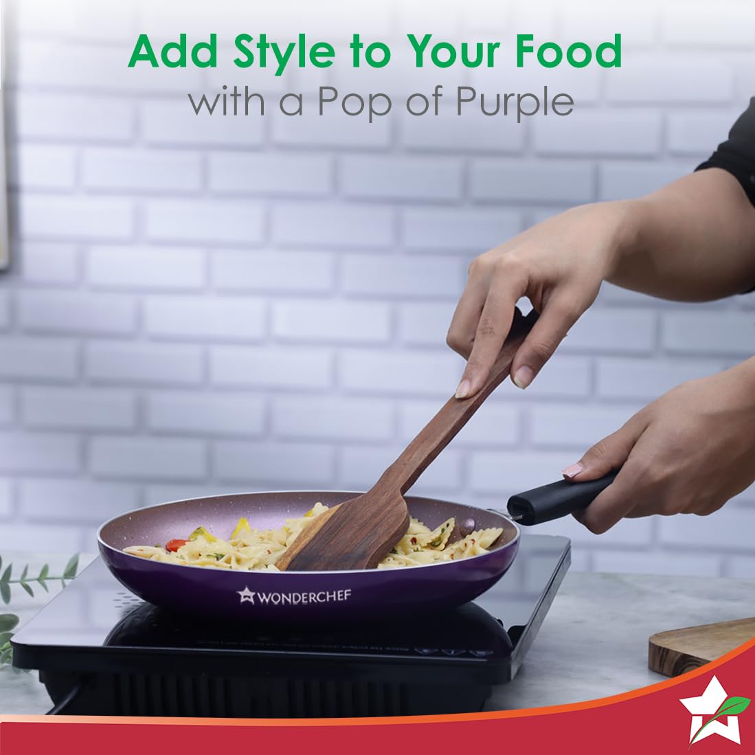 Wonderchef Valencia Non-stick Fry Pan| Cool Touch Bakelite Handle| Pure Grade Aluminium|1.5 Litres Capacity| Size 24 Cm