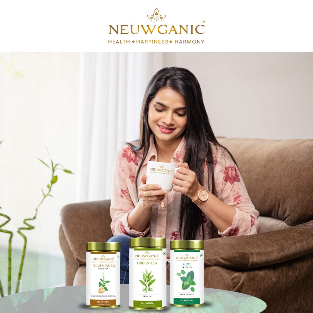 Neuwganic Tea - Chamomile Green Tea - 100 Grams