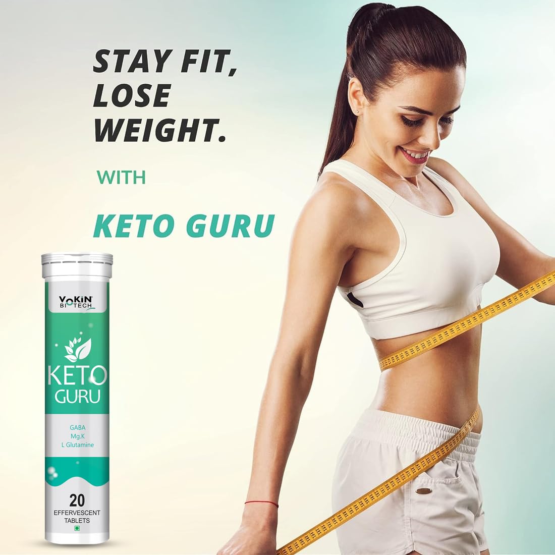 Vokin Biotech Keto Guru For weight Loss Tablets - 20 Tabs
