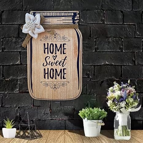 Sehaz Artworks Wooden Jar Wall Hangings Home Décor Items Home Decoration Items - Jar-0003