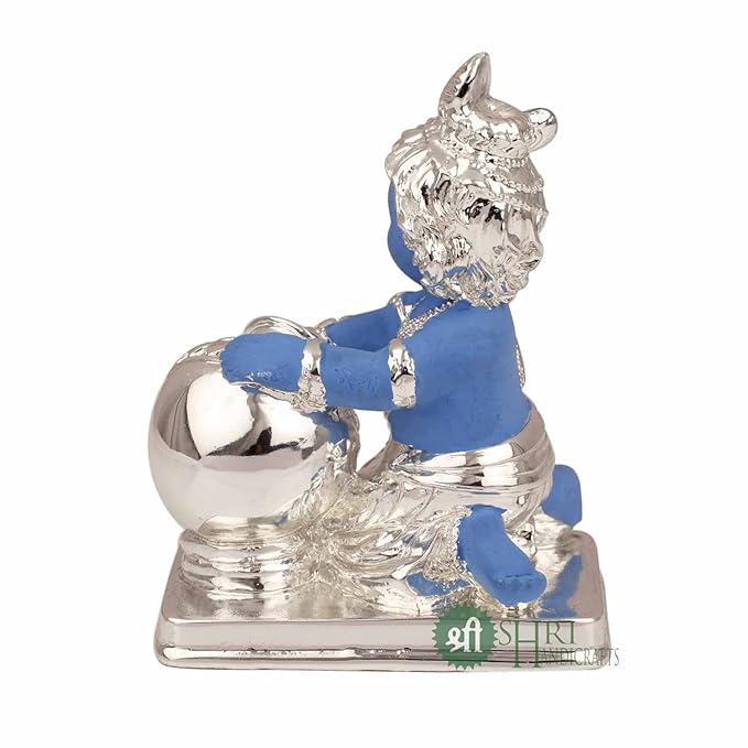 Indicast Gold & Silver Plated Resin Lord Hanuman Idol Murti for Home & Office Decor & Gifts