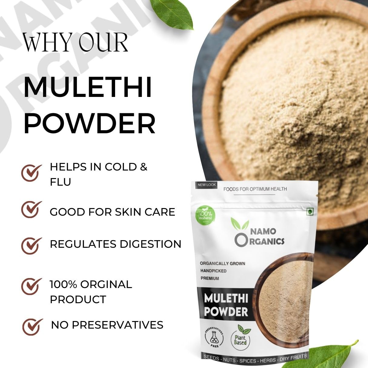 Namo Organics Mulethi Powder