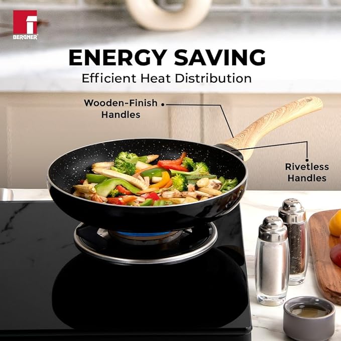 Bergner Bellini Aura NonStick 24 cm Rivetless Fry Pan