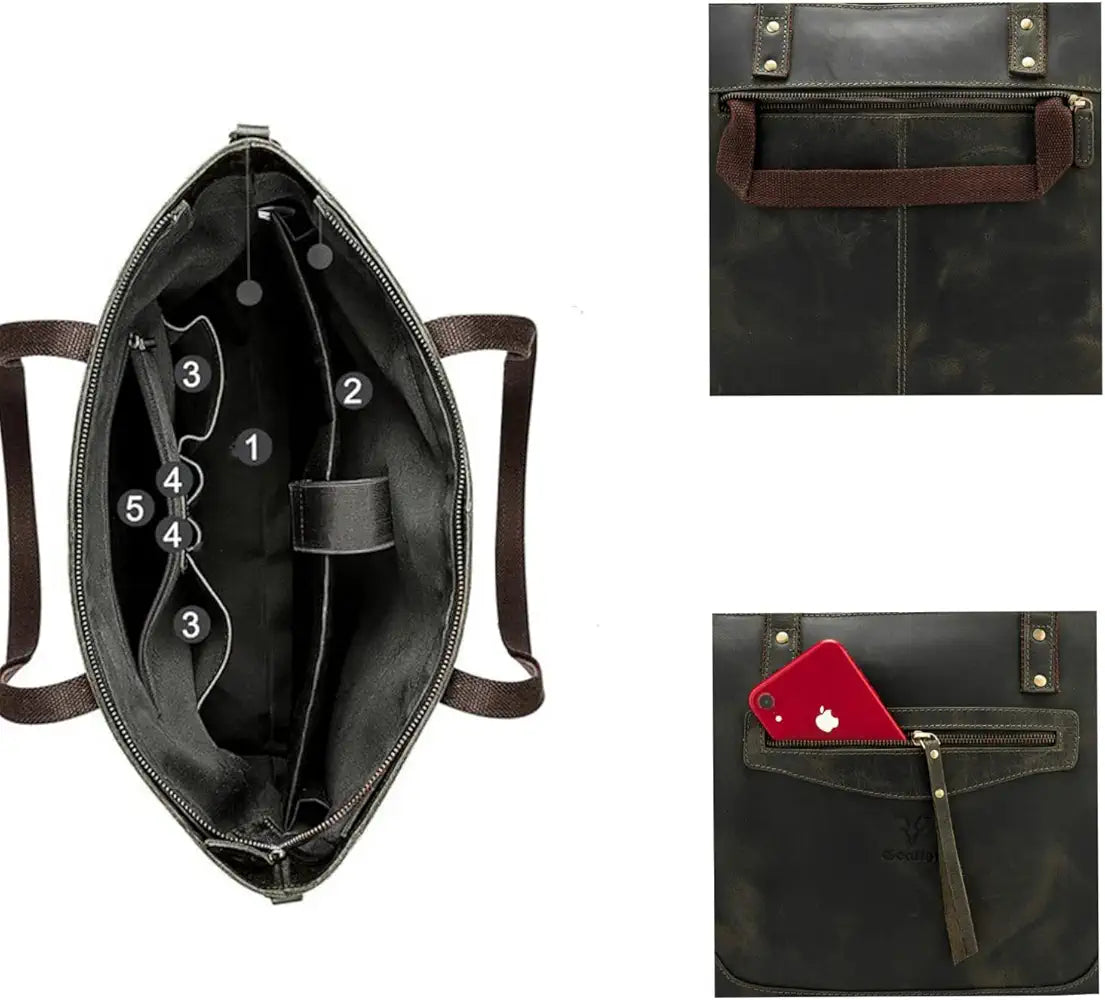 Goatter Genuine Leather Office And Daily Travel Use Shoulder Bag For Women's,