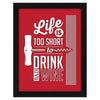 ArtX Paper Food/Beverage Quote Wall Frame Art Painting