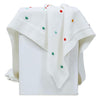 Haus & kinder Cotton Knitted Blanket for New Born Baby 0 to 2 Years | Polka Blanket (White)