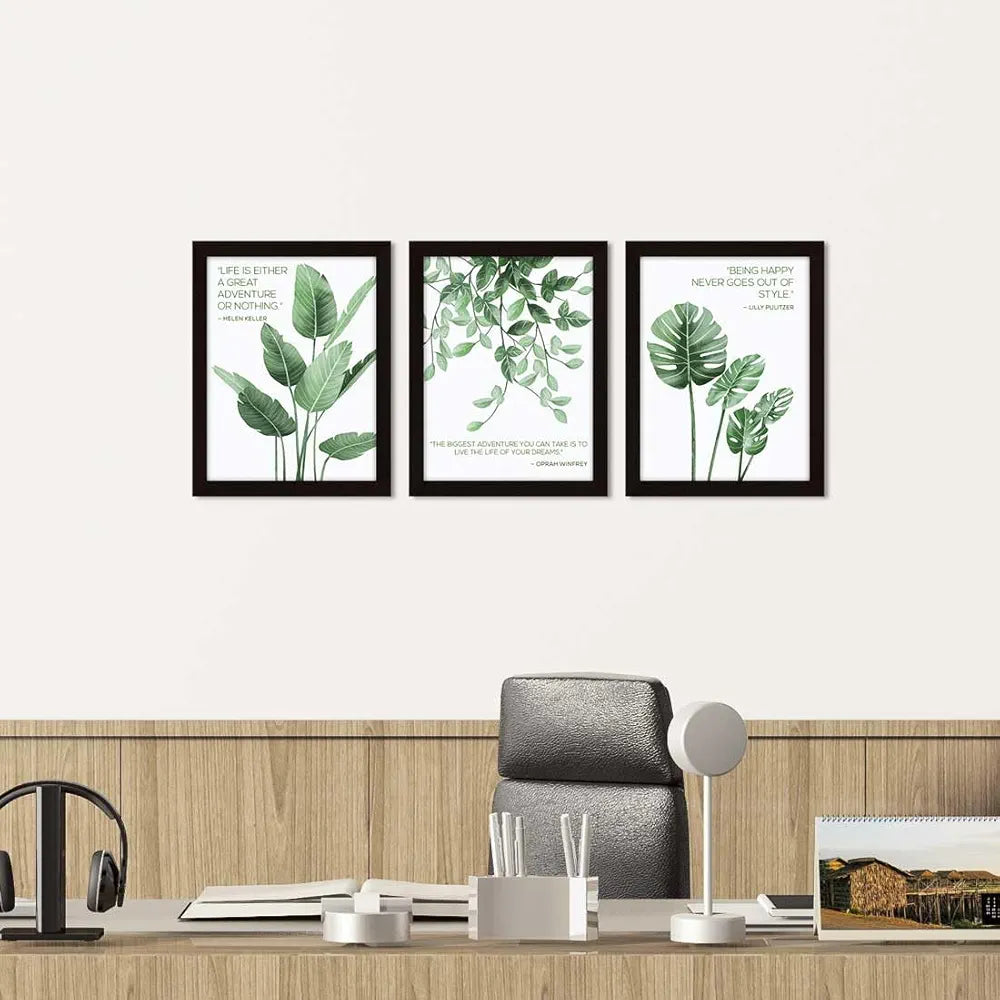 ArtX Paper Motivational Quotes AXD3-110-MOT Wall Frames Inspiring Quotes Set of 3