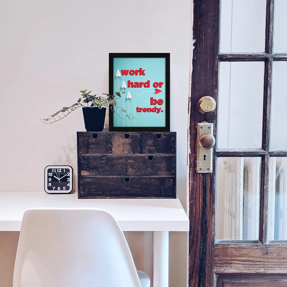 ArtX Paper Motivational Quotes Be Trendy Wall Frame Art Painting