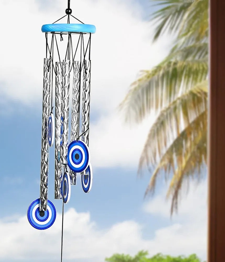 Zaicus 27-Inch Turkish Evil Eye Wind Chimes Wind Chime-013