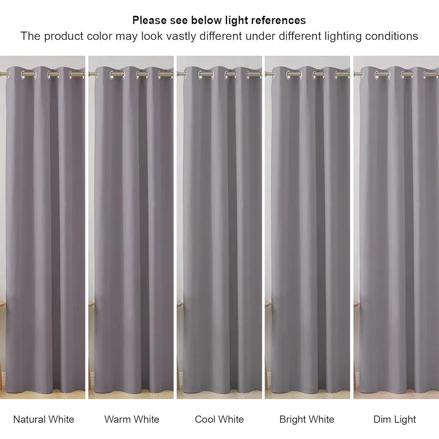 Cloth Fusion Blackout Window Curtains 5 Feet Long Set of 2 Lilac Colour