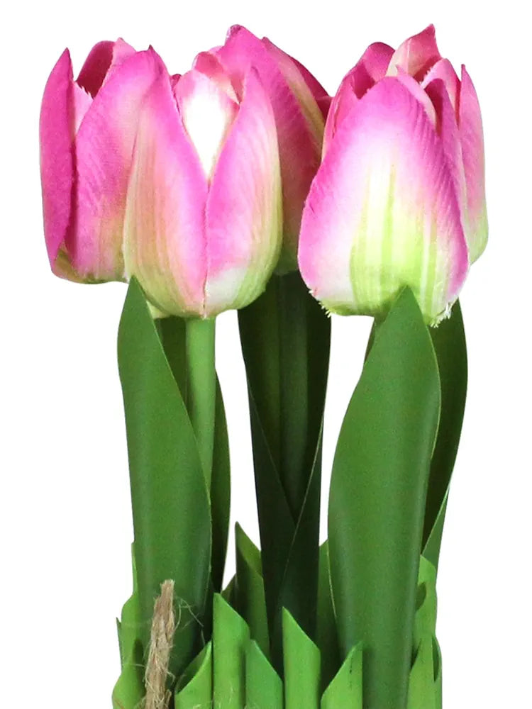 Artificial Tulip Flowers for Decoration Decorative Items Polyester