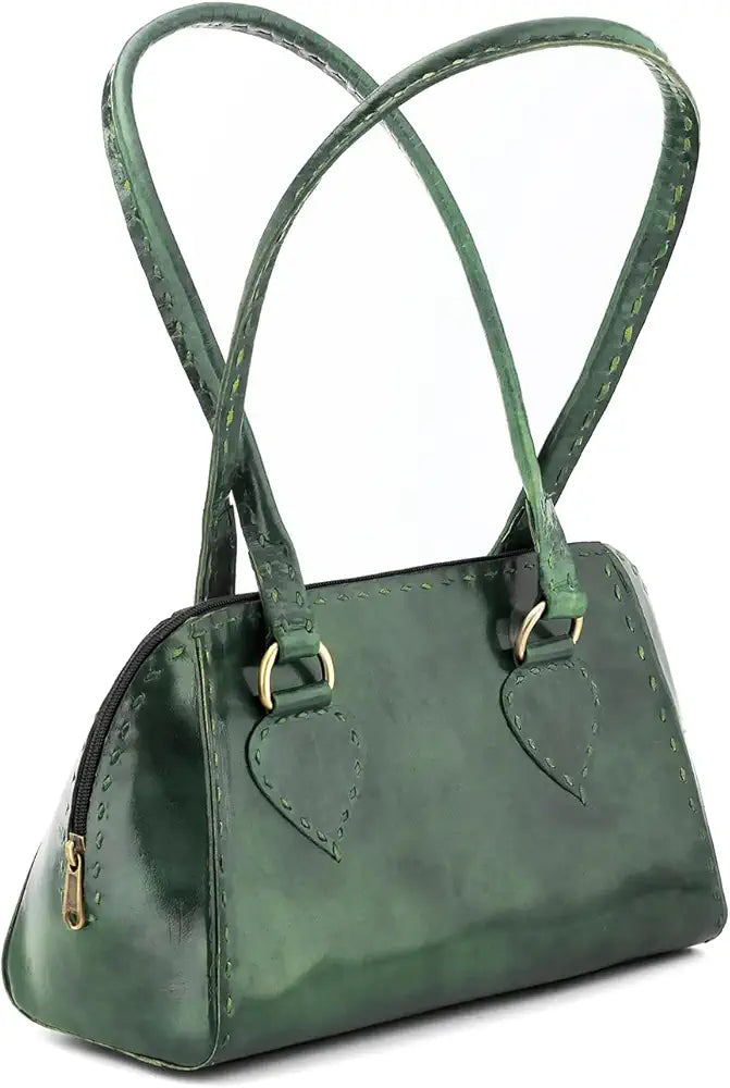 Goatter Genuine Leather Top Handle Tote Hanbag For Women