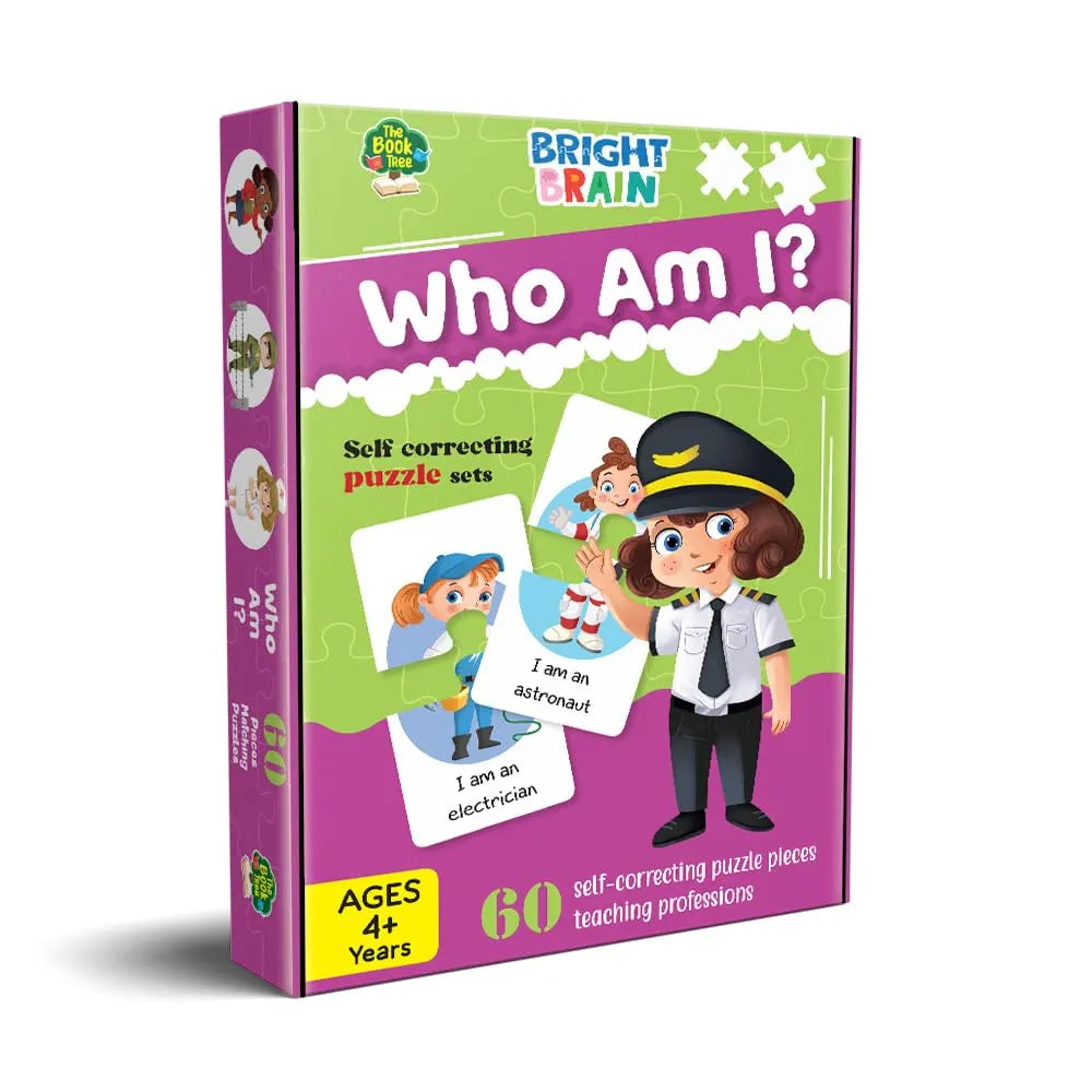 The Book Tree Bright Brain Profession Puzzle for Kids | 60 Self-Correcting Matching Sets | Learn Jobs & Occupations | Educational & Gifting Toy for Ages 3+