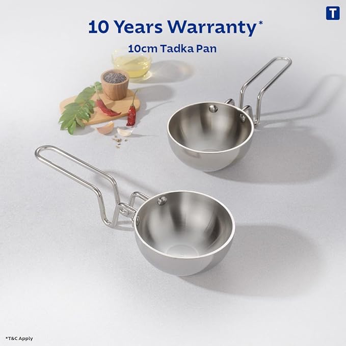 Tramontina Aeion Triply 10cm Tadka Pan | Healthy Non Toxic