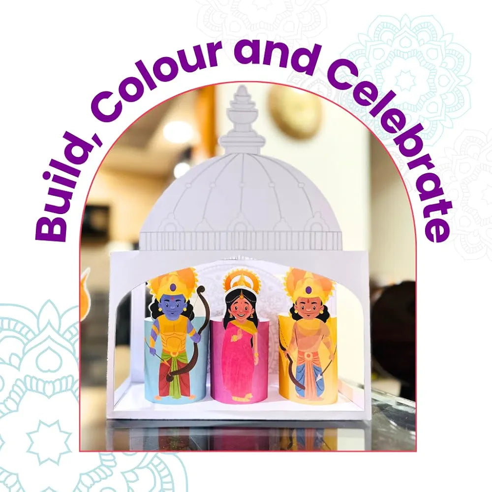 The Curious Bees - The Epic Tales of Ayodhya | 7 Activities Included | Activity Box for Kids, Craft Kit, Educational Kit, Fun & Learning Activity | Gift Hampers, Multicolor