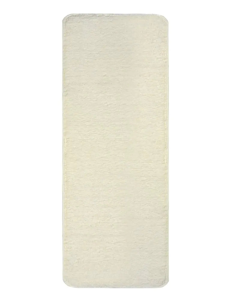 Saral Home Solid Neo Shaggy Yarn Durable & Washable Multipurpose Runner Colour Ivory