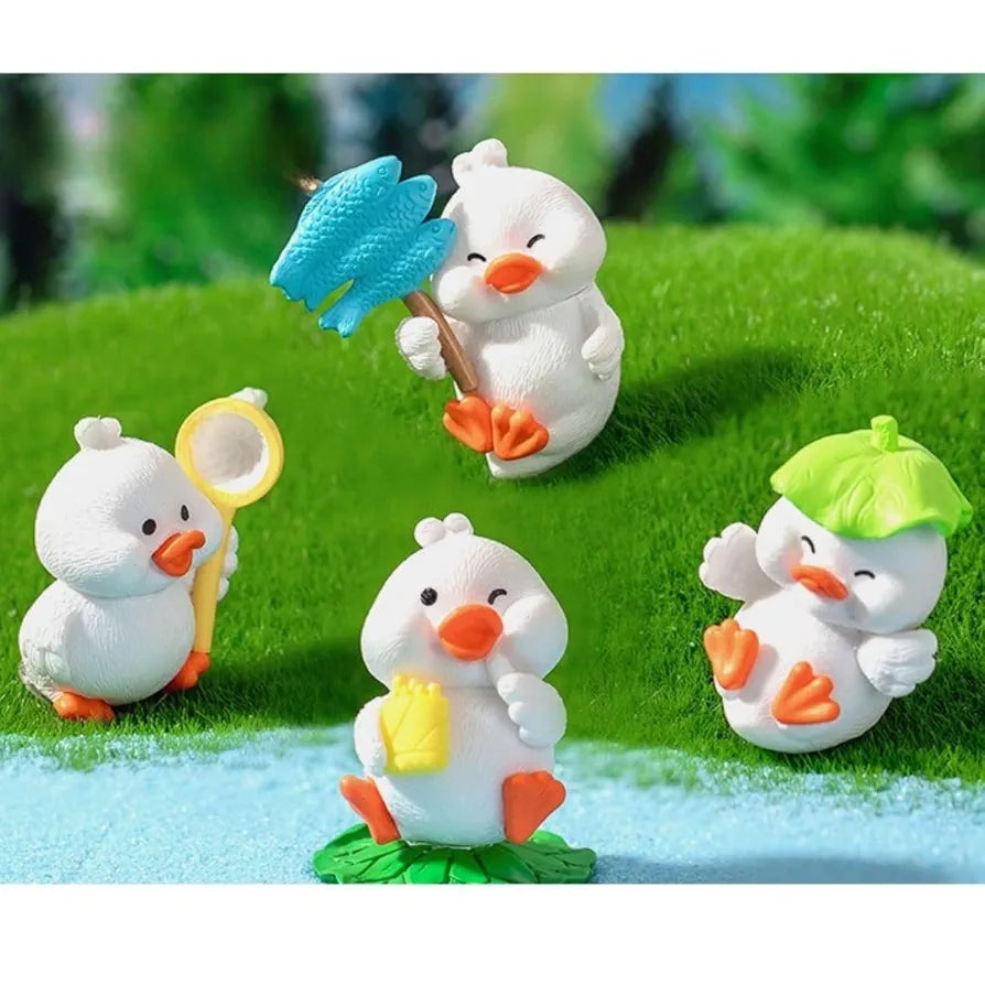 Satyam Kraft Resin 1 Set  Duck Miniature Figurines