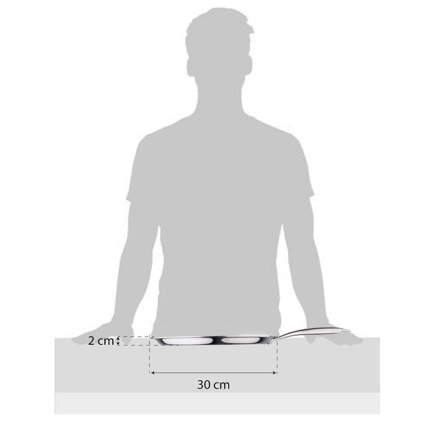Bergner Hitech Triply Non-Stick 30 cm Dosa Tawa