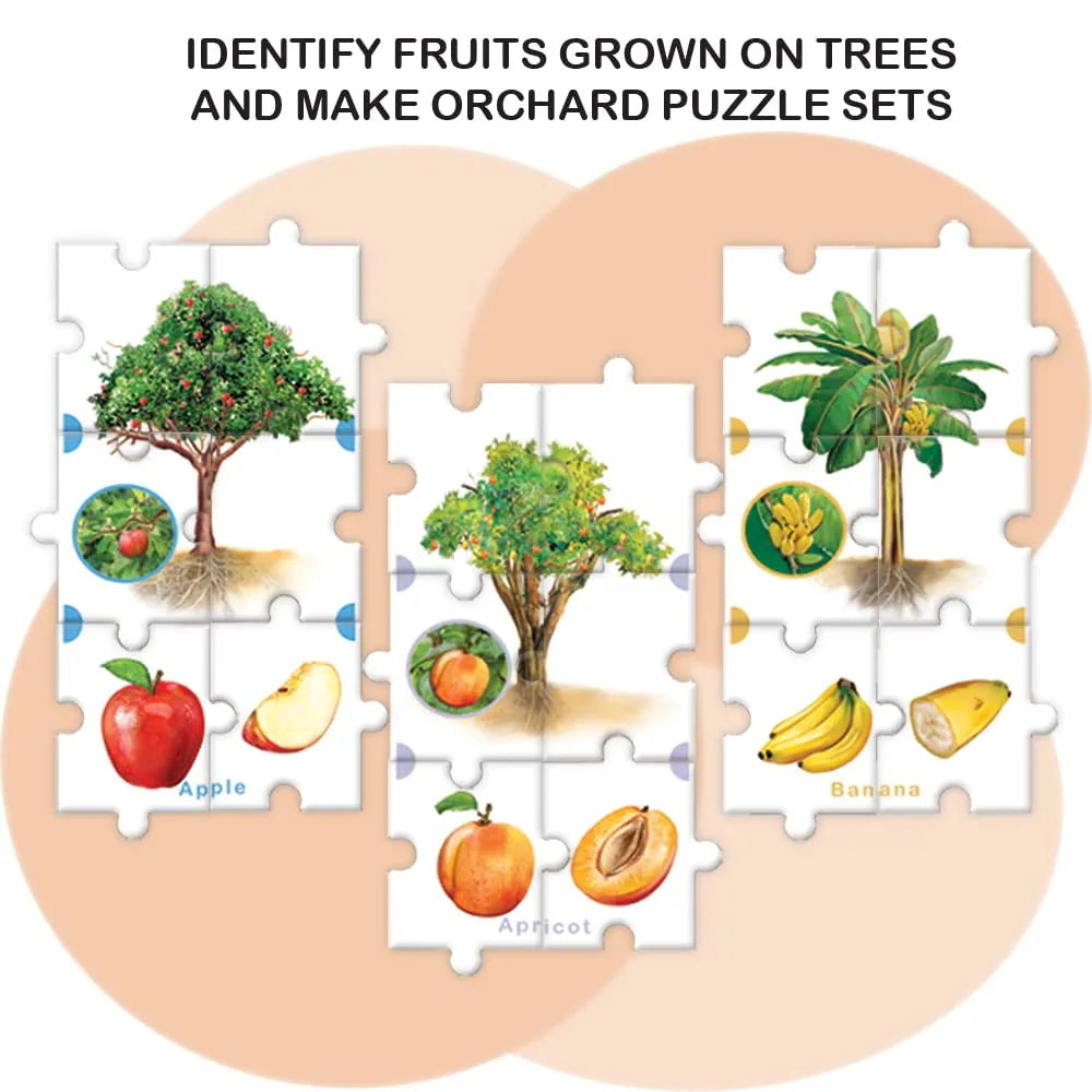Toykraft Puzzles for Kids for Age 5-7, Educational Toys, Jigsaw Puzzles for Kids, 6 Piece Puzzle for Kids - Feast on Fruits
