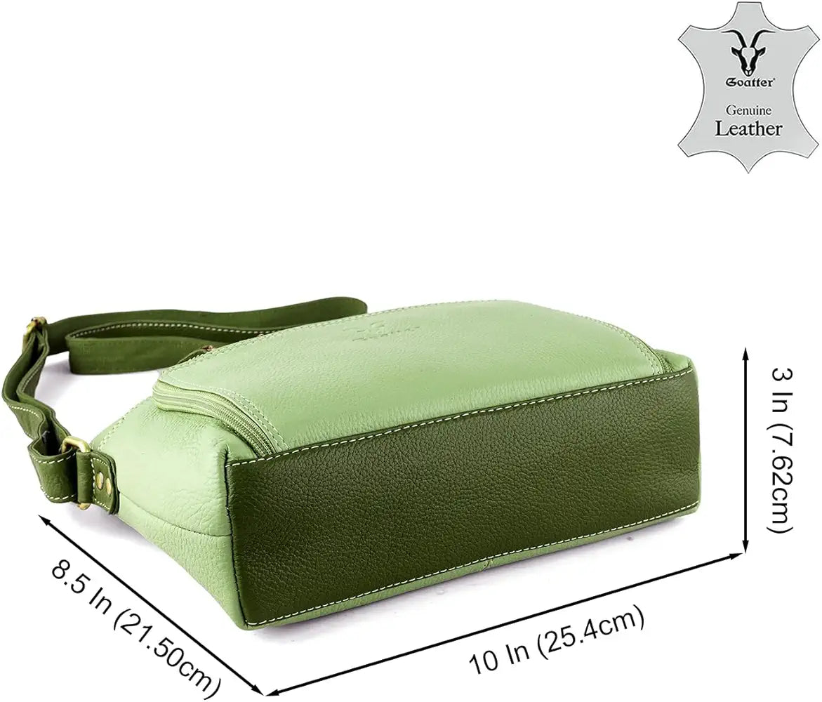 Goatter Genuine Leather Casual Sling Bag for Girls and Women