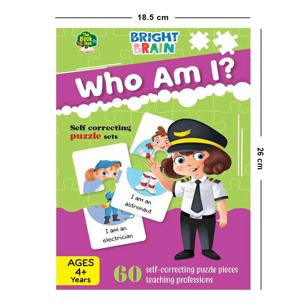 The Book Tree Bright Brain Profession Puzzle for Kids | 60 Self-Correcting Matching Sets | Learn Jobs & Occupations | Educational & Gifting Toy for Ages 3+