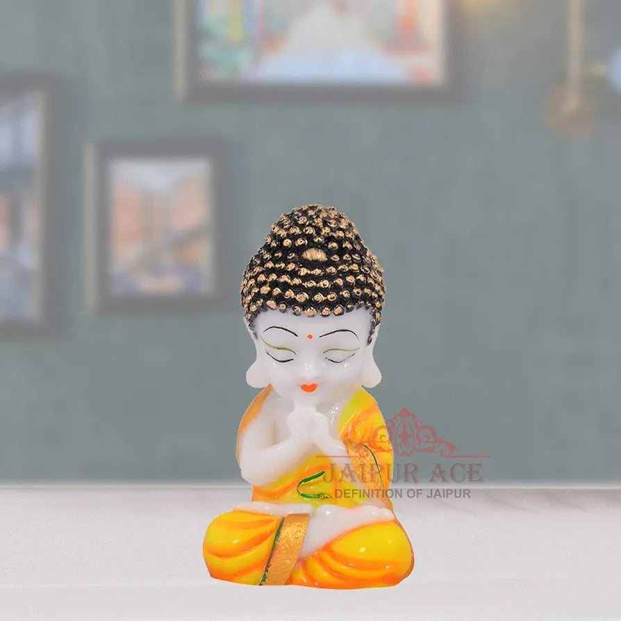 Jaipur Ace Resin Decorative Showpiece 9 Inch Orange 1 Piece