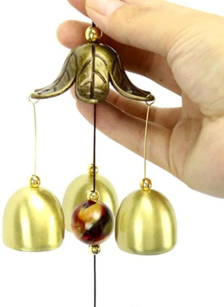 Gupta Fancy Store Wind Chime 9 Bells Gold Tone Metal