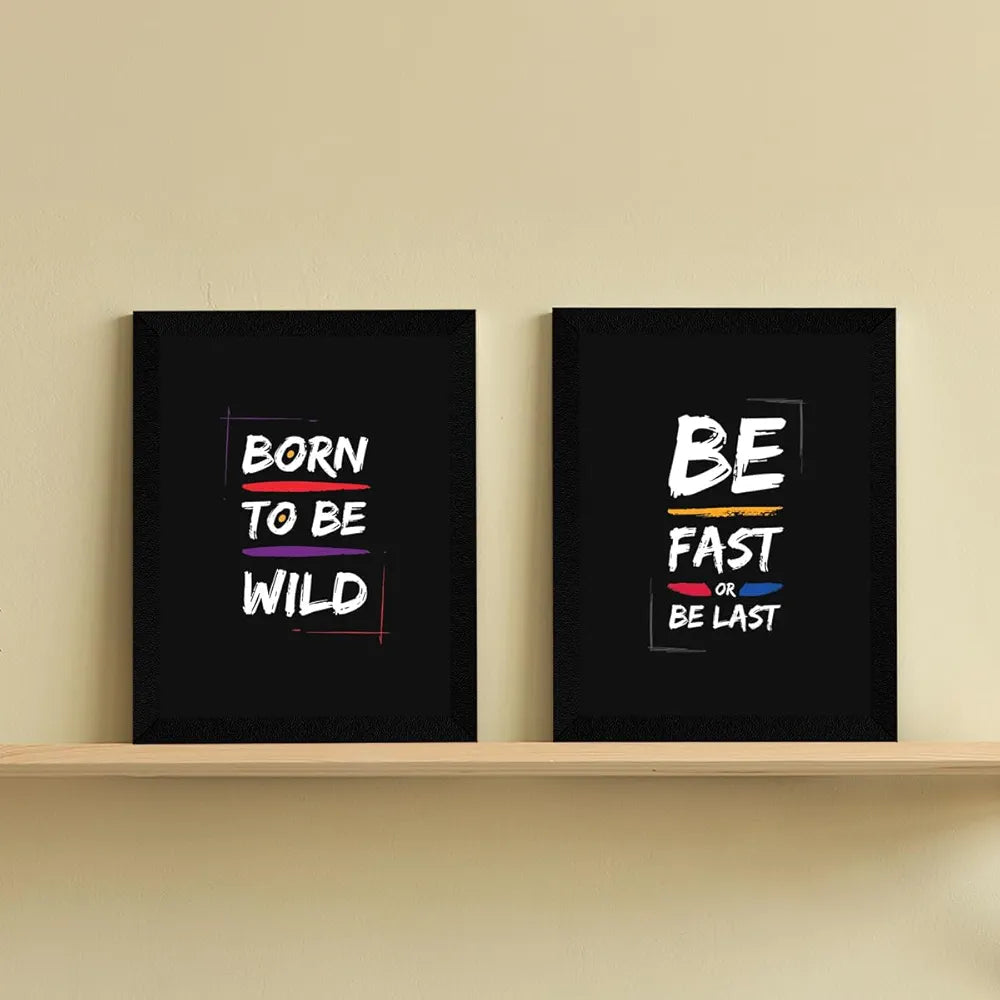 ArtX Paper Big Health Quotes AXF00179-MOT Set of 4