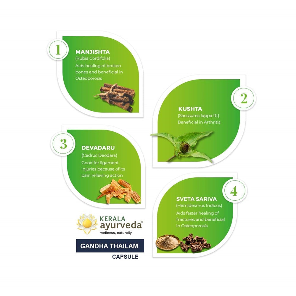 Kerala Ayurveda Gandha Thailam Capsule - 100 capsules
