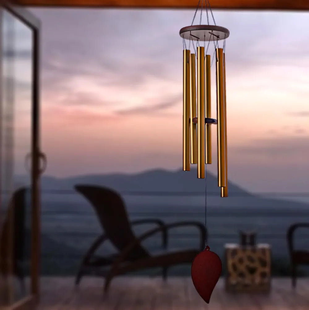 Wind Chimes 30 Inch 6 Rustproof Aluminum Tubes Large Deep Tone Wind Chimes