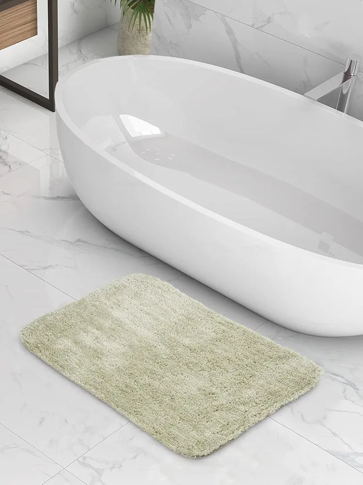 Sashaa World Microfiber Bathmat Colour Mist Green (Pack of 2)