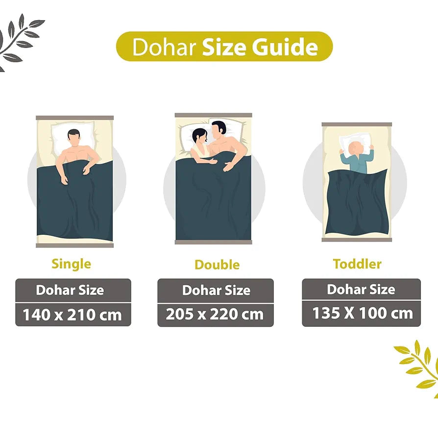 Divine Casa 100% Cotton Reversible Single Bed Dohar Lightweight & Soft AC Blanket Summer Quilt Colour Geometric Silver & Lemon