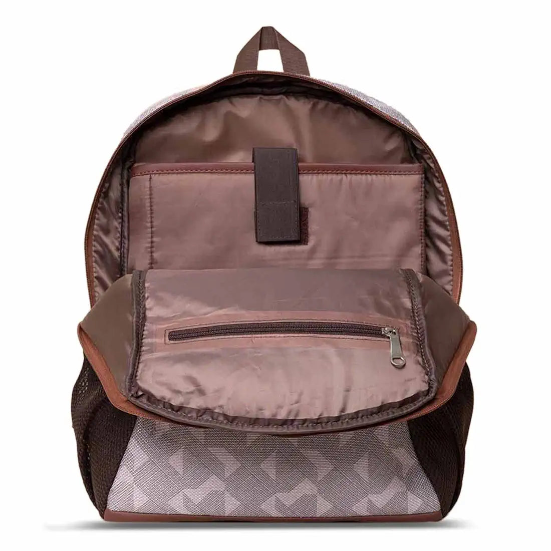 Zouk Printed Women's Jute Handcrafted Vegan Leather Multicolor Classic Backpack