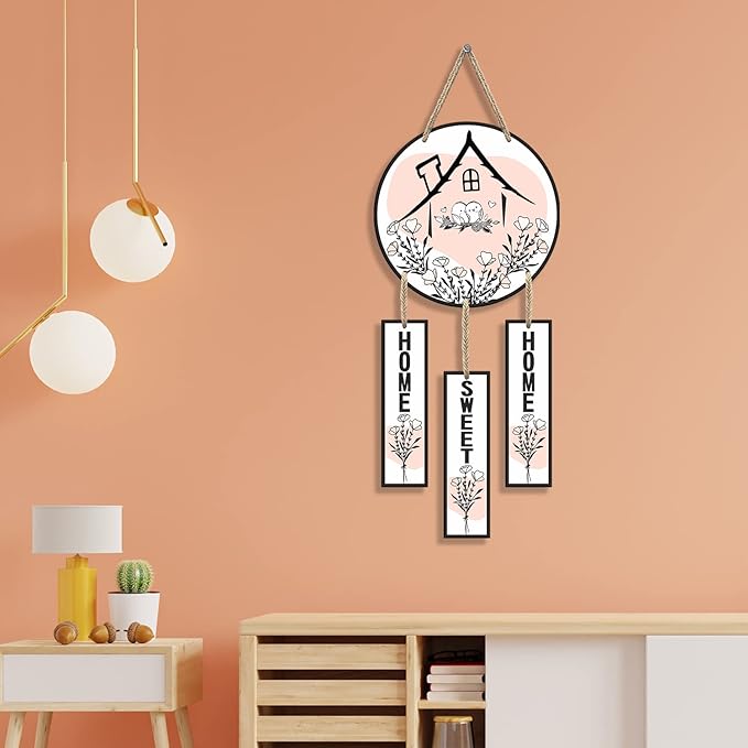 Sehaz Artworks Home Decor Items for Living Room Wooden Wall Hangings Home Sweet Home
