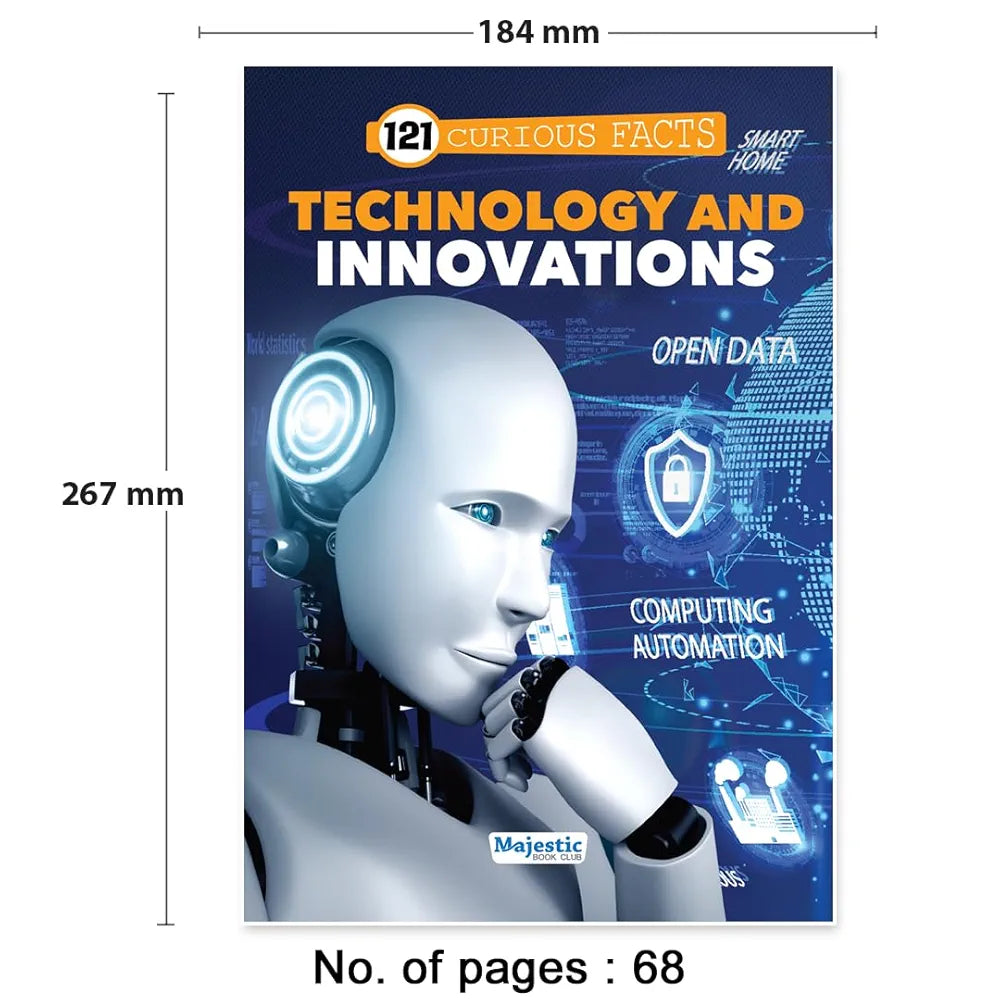 121 Technology and Innovations Facts Book for Kids Ages 8+ | Educational Paperback with Colourful Images & Bold Text | 121 Curious Facts for All Ages by Majestic Book Club