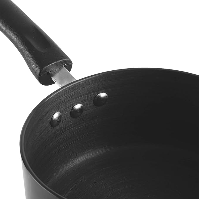 Vinod Black Pearl Hard Anodised Saucepan 1.7 litres | 16cm