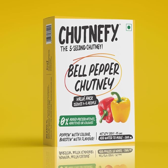 Chutnefy - 5-Second Instant Bell Pepper Chutney - 75 ml (Pack of 2)
