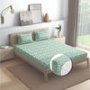 Wakefit Bedsheet For King Size Bedsheet King Size Bed Cotton 2 Pillow Covers Elastic Sheet Hester Green Colour