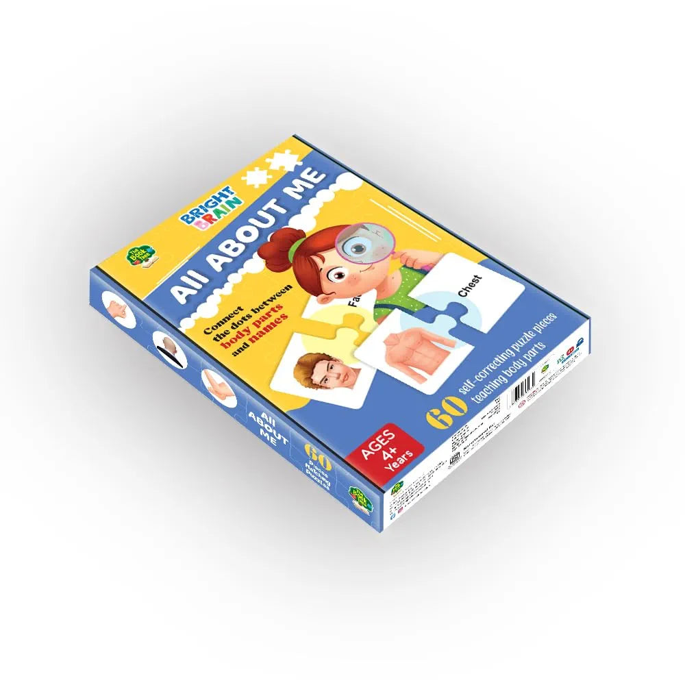 The Book Tree All About Me Puzzle for Kids | 60 Self-Correcting Body Parts Puzzle Pieces | Human Body Learning Toy for Toddlers & Preschoolers Age 4+ | Educational Gift for Boys & Girls