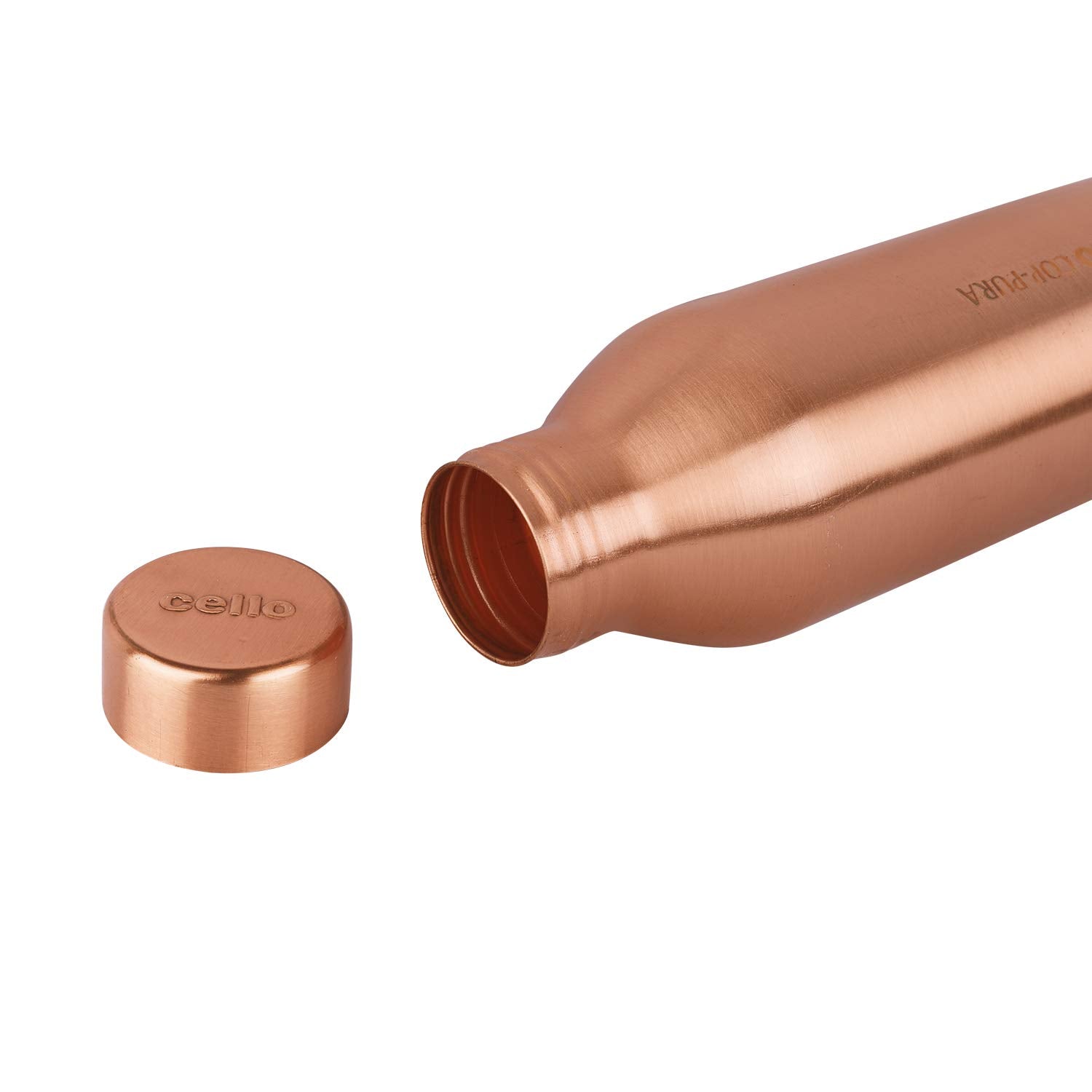 Cello Cop-pura Moksha Copper Bottle Gift Set with Glasses