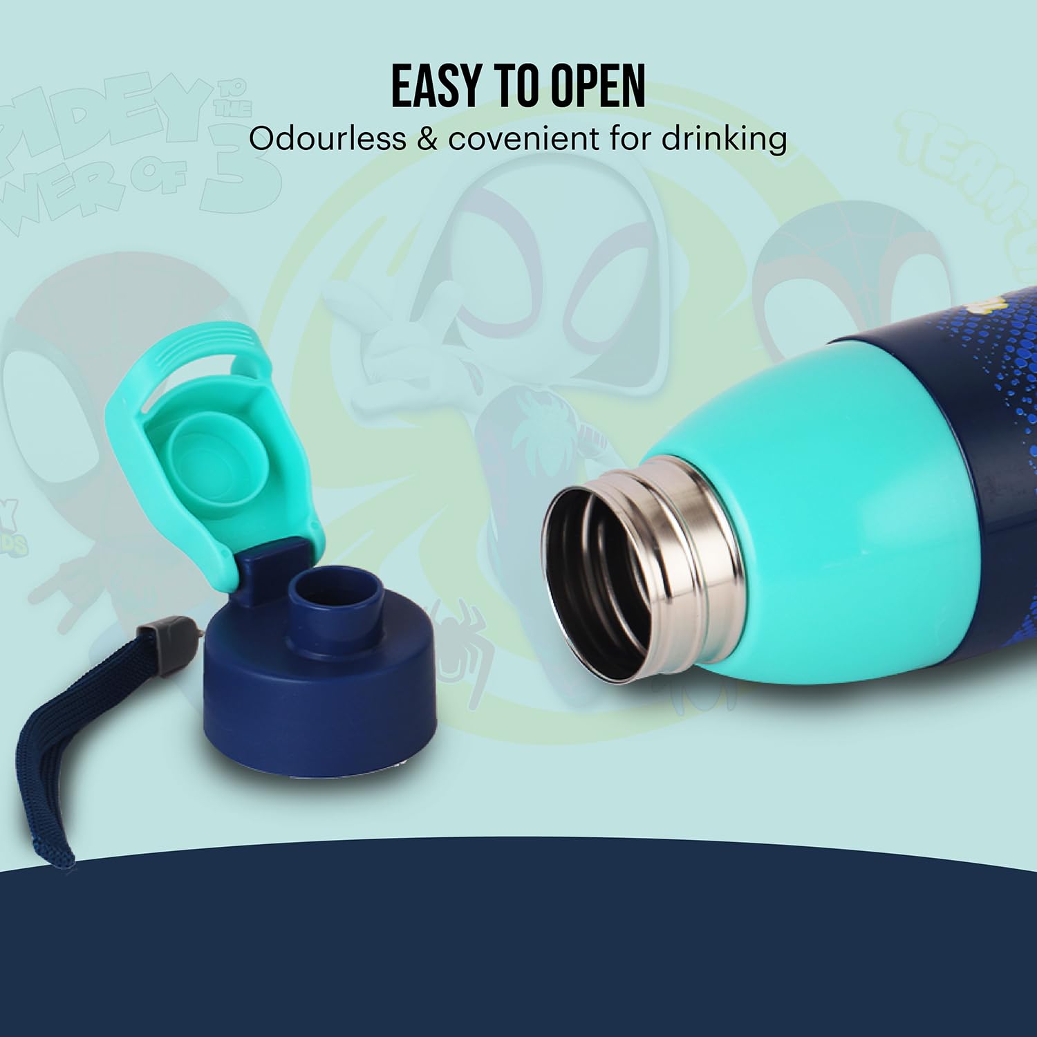 Cello Kidzbee Uranus 600 Web Warriors Water Bottle | 540 ml