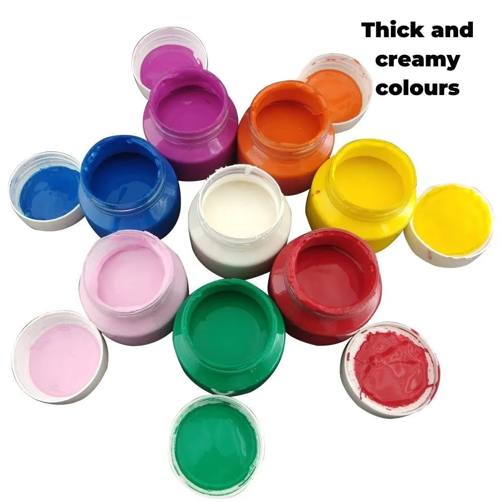 Toykraftt Finger Paints For Kids| Non Toxic Washable Finger Paints| Child Safe Paints For 2 To 3 Years Old| 8 Shades X 100 Ml In A Pack Mega Kit - Paper