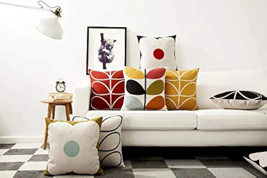 Aerohaven Set of 5 Cotton Designer Decorative Throw Pillow/Cushion Covers