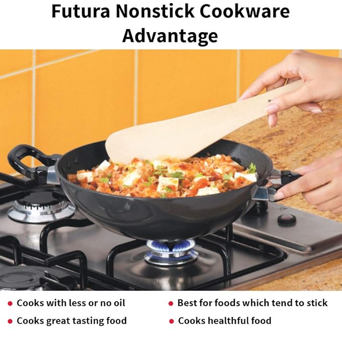 Hawkins Futura 2.5 Litre Deep Fry Pan Non Stick Kadai