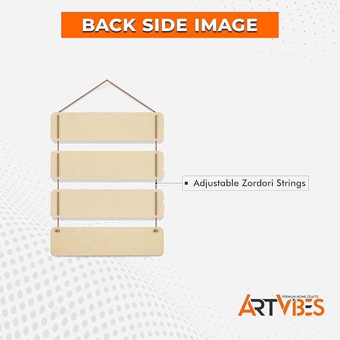 Artvibes the Harder You Work Quote Wooden Wall Hanger for Home Decor