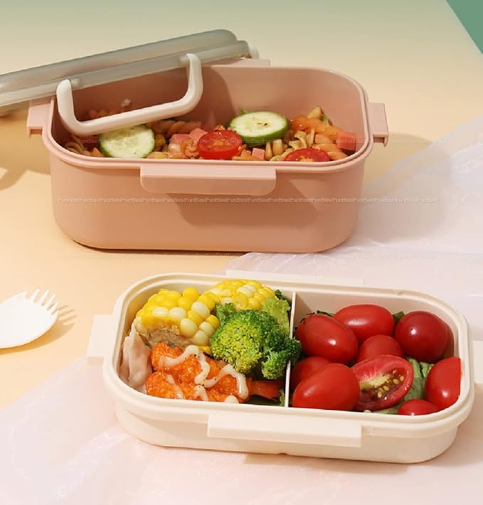 FunBlast Double Layer Lunch Box for Kids and Adults Office Lunch Box for Men and Women
