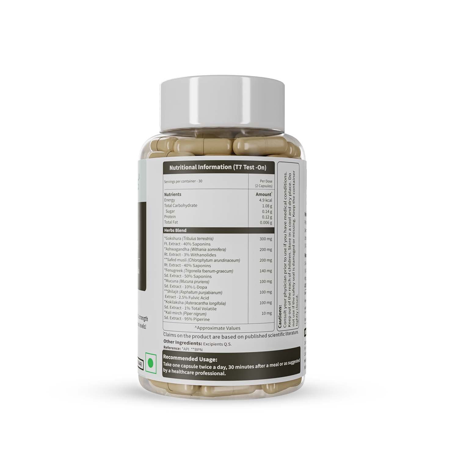 Neuherbs T7 Test - On - 60 Capsules