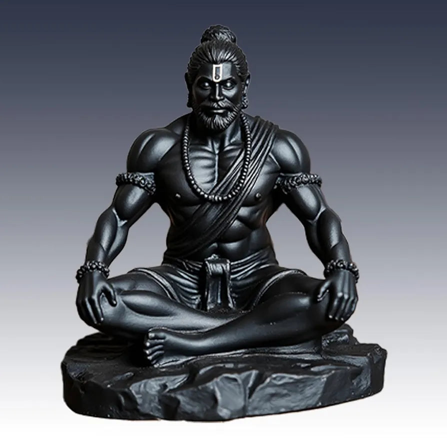 Unovate Lord Hanuman Idol Black for Car Dashboard